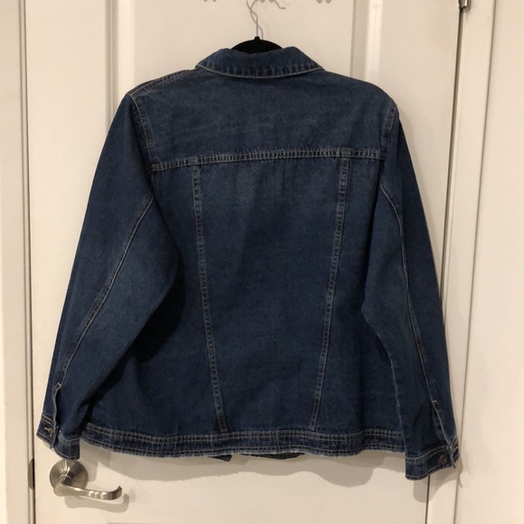 4-Pocket Dark Denim Long Sleeve Jacket - Picture 5 of 7